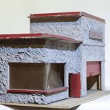 Old wooden garage toy