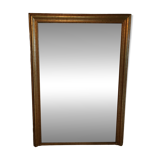 Louis Philippe pearl-gilded mirror in gold leaf, 133/177cm