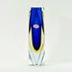 Vase en verre Murano Sommerso du milieu du siècle par F. Poli pour A. Mandruzzato, années 1970.