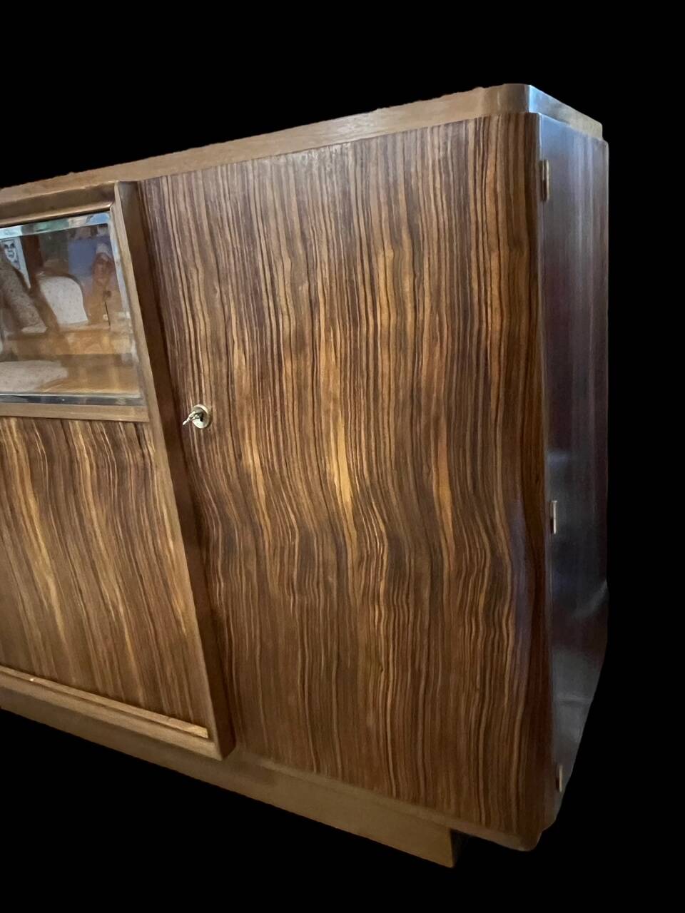 art deco sideboard in macassar ebony