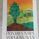 Affiche originale exposition Naïfs Yougoslavie Bahuneck