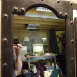 Wooden mirror redesigned industrial style eiffel - 166x44cm