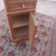 Louis Philippe style bedside table with black marble top