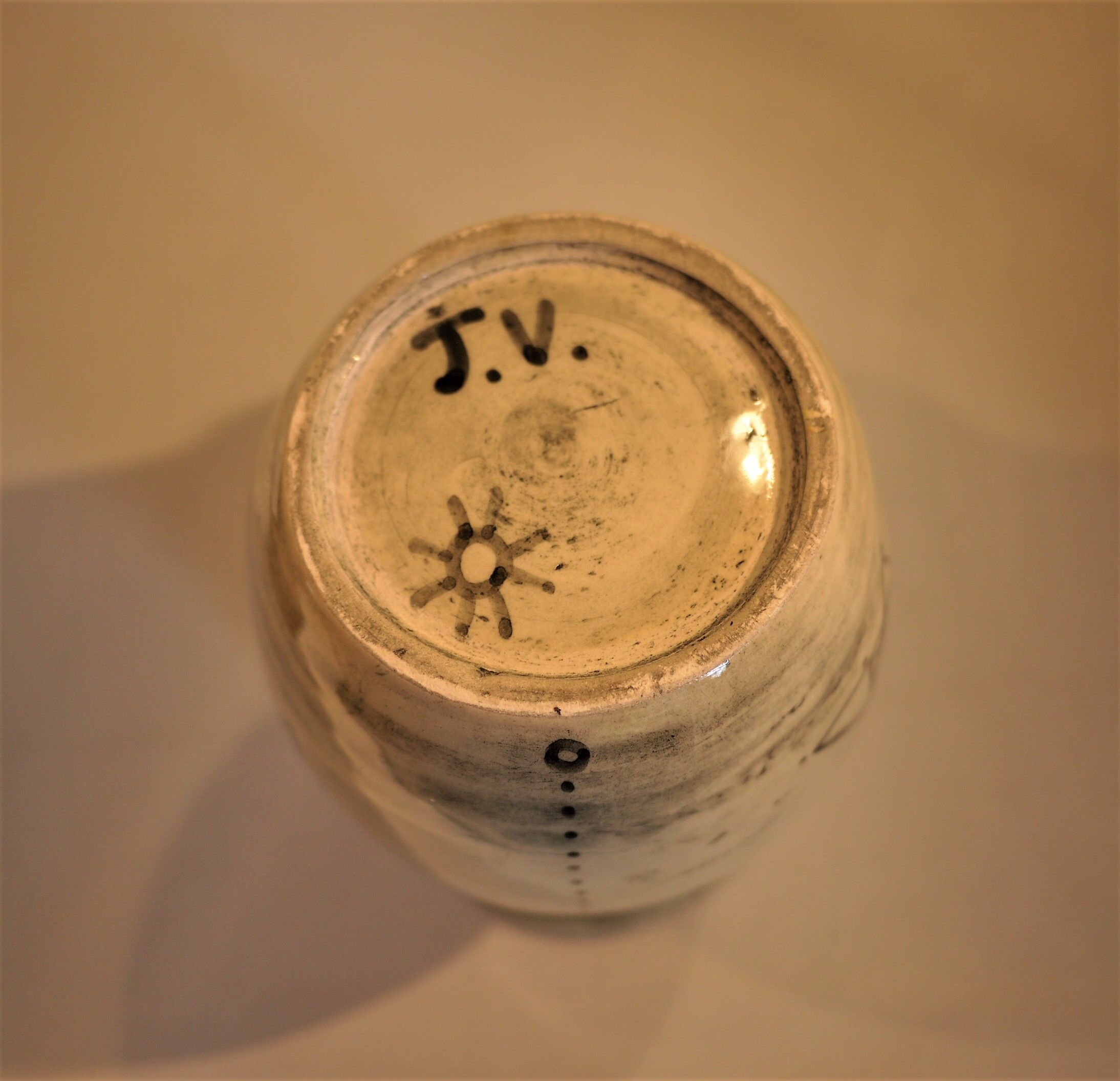 Vintage vase Jean Varoqueux 50s