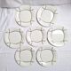 Flat plates St Amand model Bayonne white, green and black.