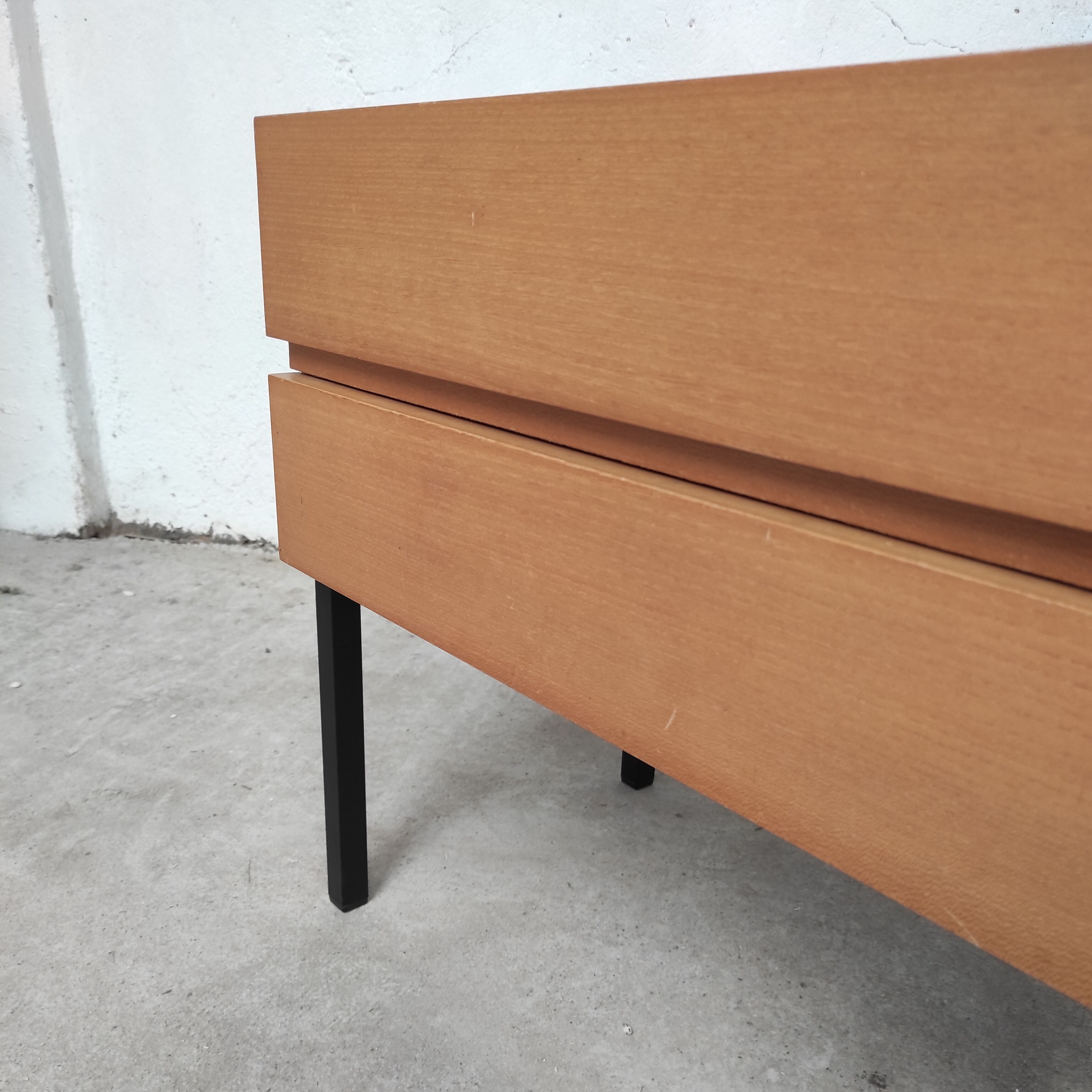 Pair of bedside feet metal, 1960