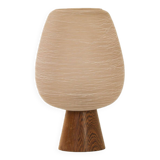 Table lamp in Wenge and Satin glass by Philips, 1960s