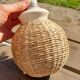 Small lamp to lay foot rattan ball, vintage