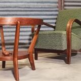 Pair of HF11 chairs by Karel Koželka and Antonín Kropáček for Jindřich Halabala