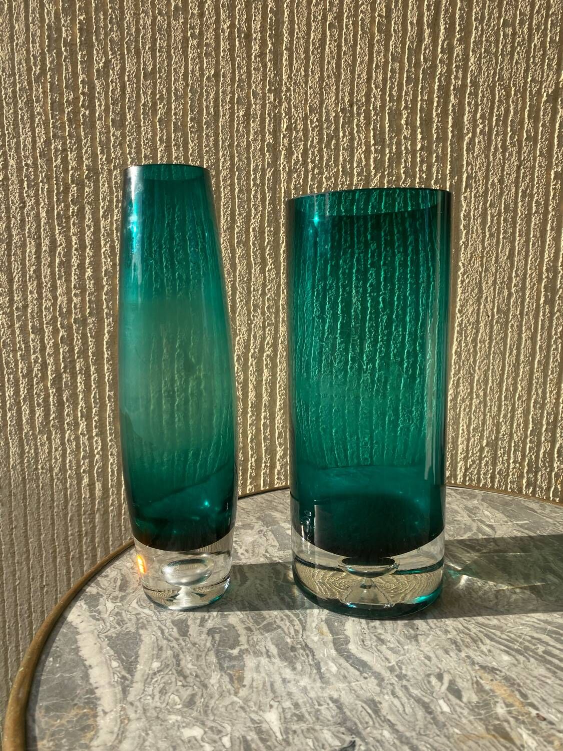 Pair of vases by Roland Posch for Graal glas series Las palmas 60s