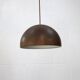 Massive patinated copper lamp - Denmark 60's