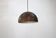 Lampe massive en cuivre patiné - Danemark années 60