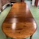 Louis Philippe round table 8 feet in cherry with 6 extensions