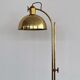 Florian schulz mid-century adjustable floor lamp in full brass, 1970