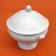 Old tureen White porcelain decorated with oak leaves