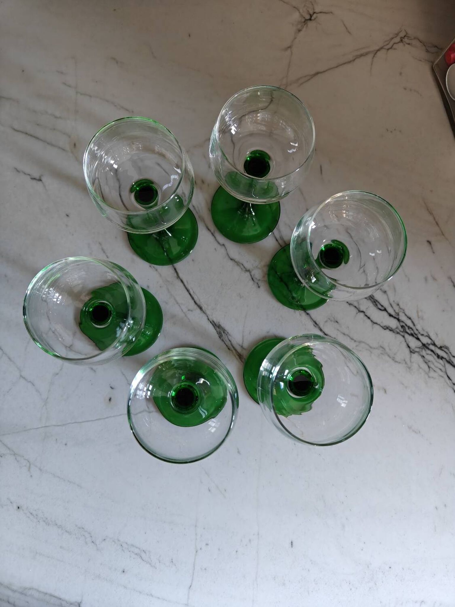 Set of wine glasses