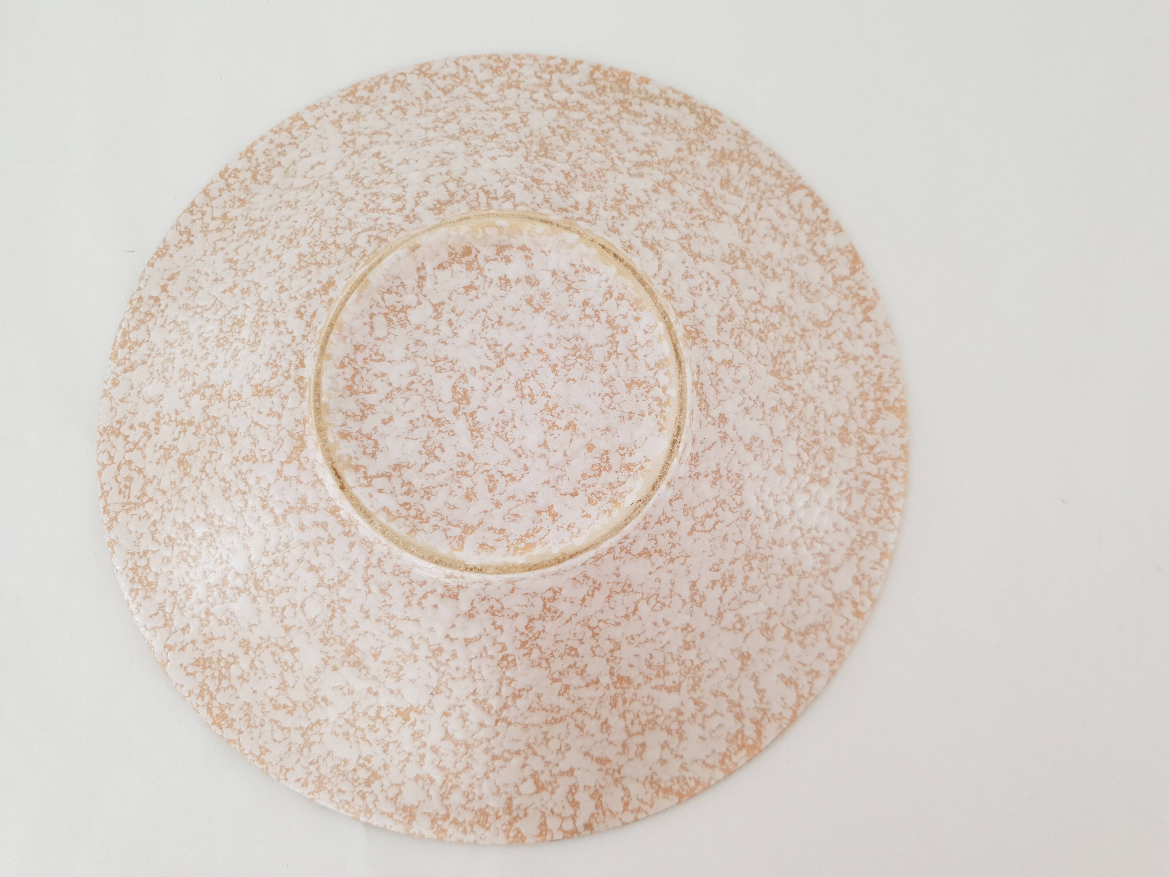 Ceramic plate / bowl Design 50 70 - Unsigned diameter 27cm