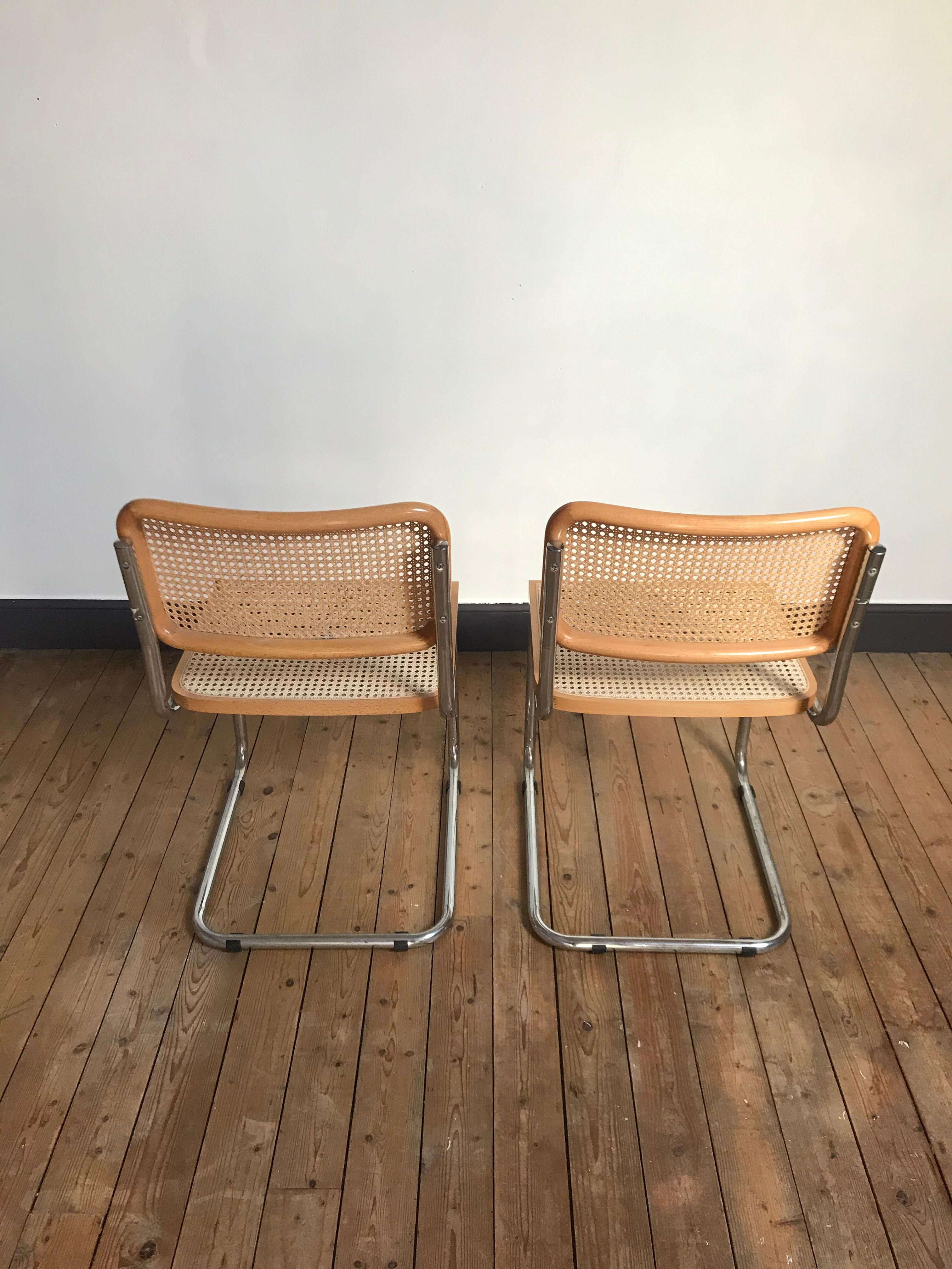 2 chairs Cesca B32 BY Marcel Breuer