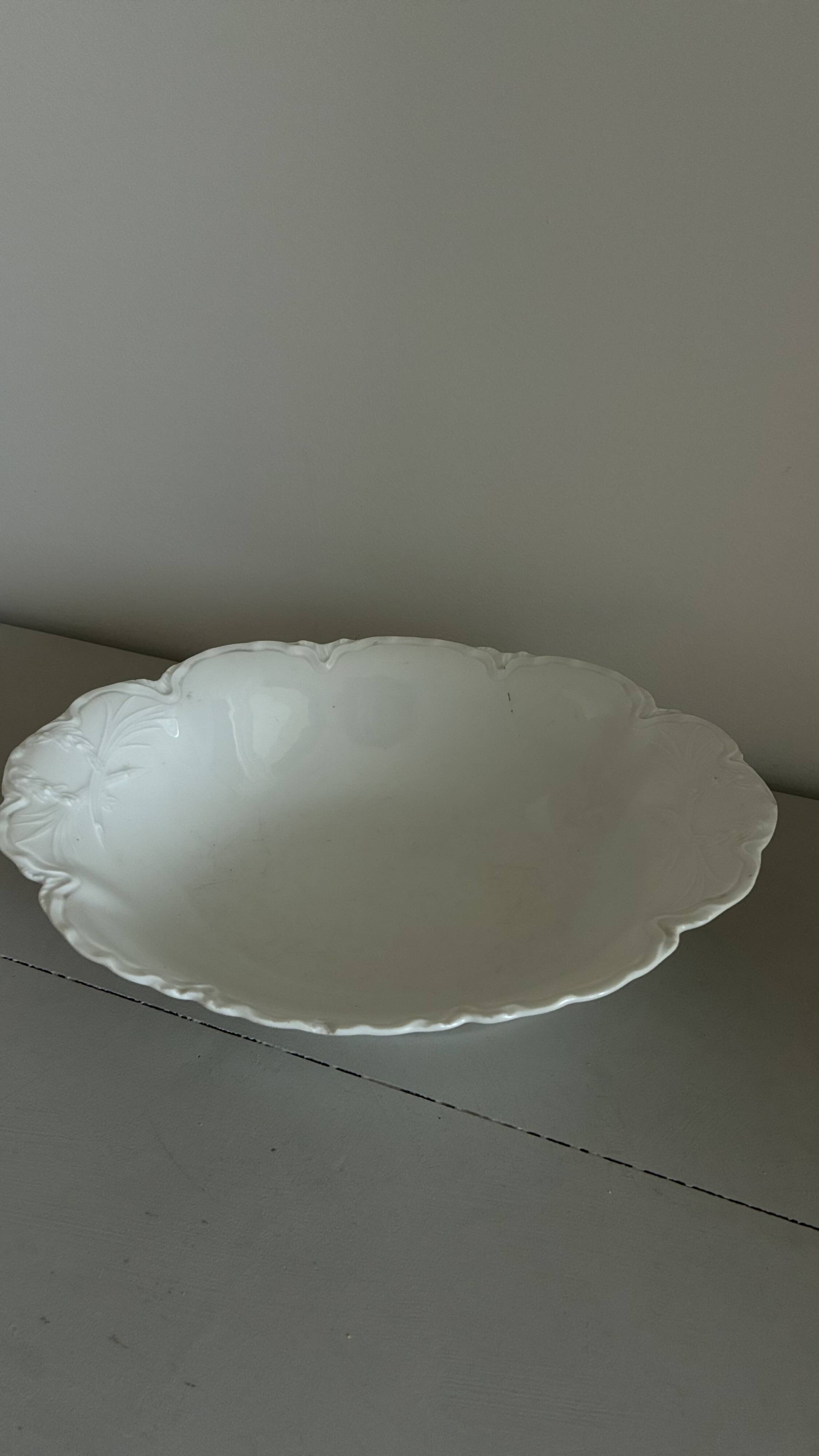 White porcelain fruit bowl