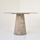 Table ronde en granit d’Italie, années 1970
