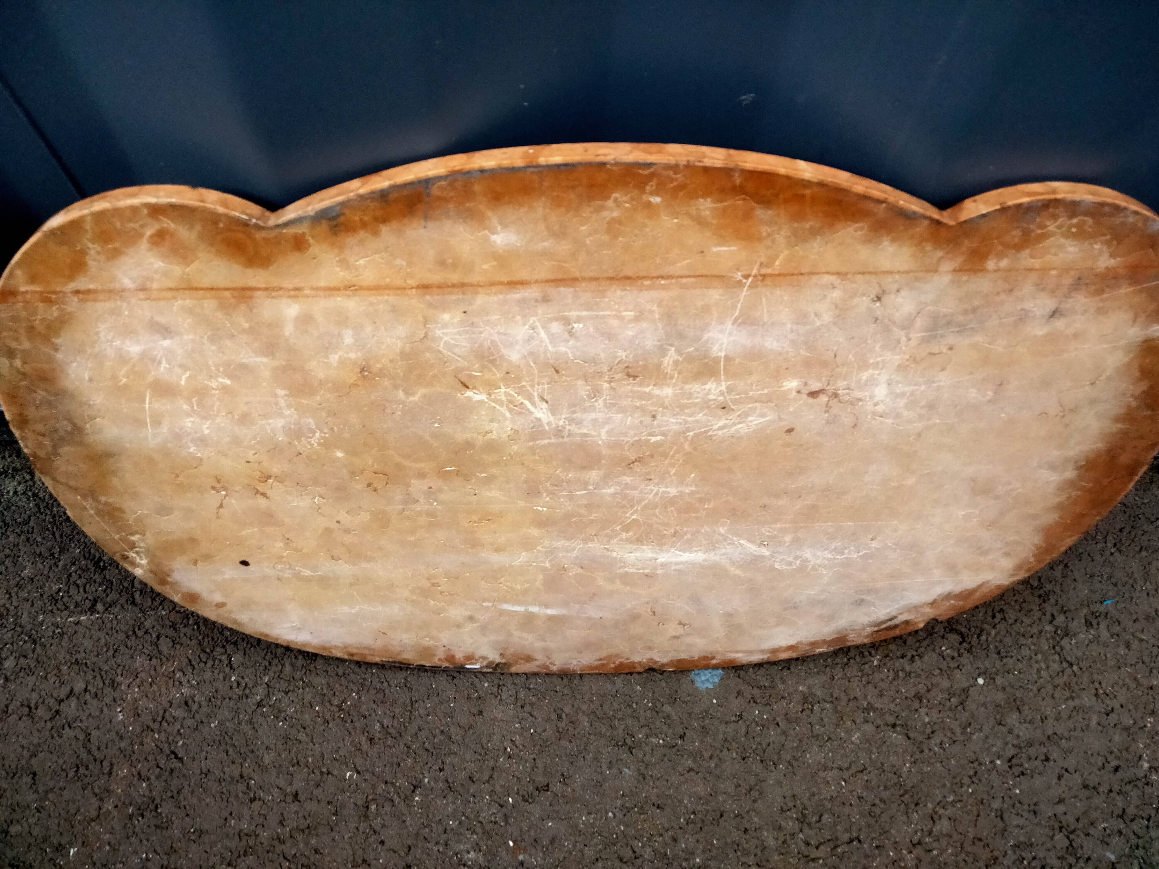 Chest of drawers old marquetry marble top style louis xvi