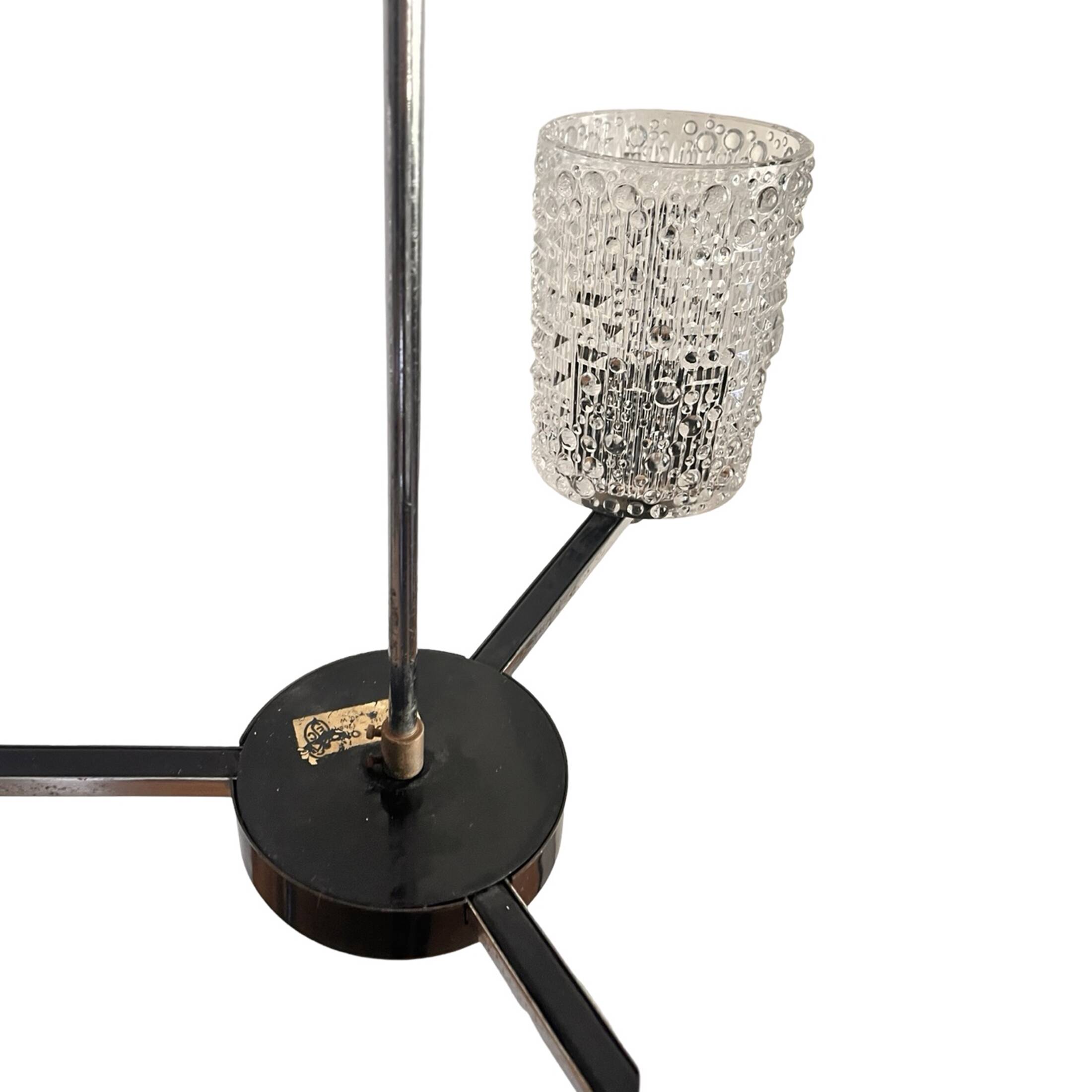 Chandelier, Lidokov type V167-1268, Czechoslovakia, 1970s