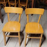 Paire chaises de bistrot ancienne, 1950s