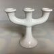 Three-light tulip candlestick holder