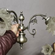 Paire d'appliques murales à 2 bras de lumière