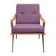 Fauteuil violet 1950