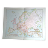 A geographical map from Atlas Richard Andrees year 1887 Europe Europa