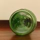 Constantin Vase Made in Italy vintage green glass with floral relief