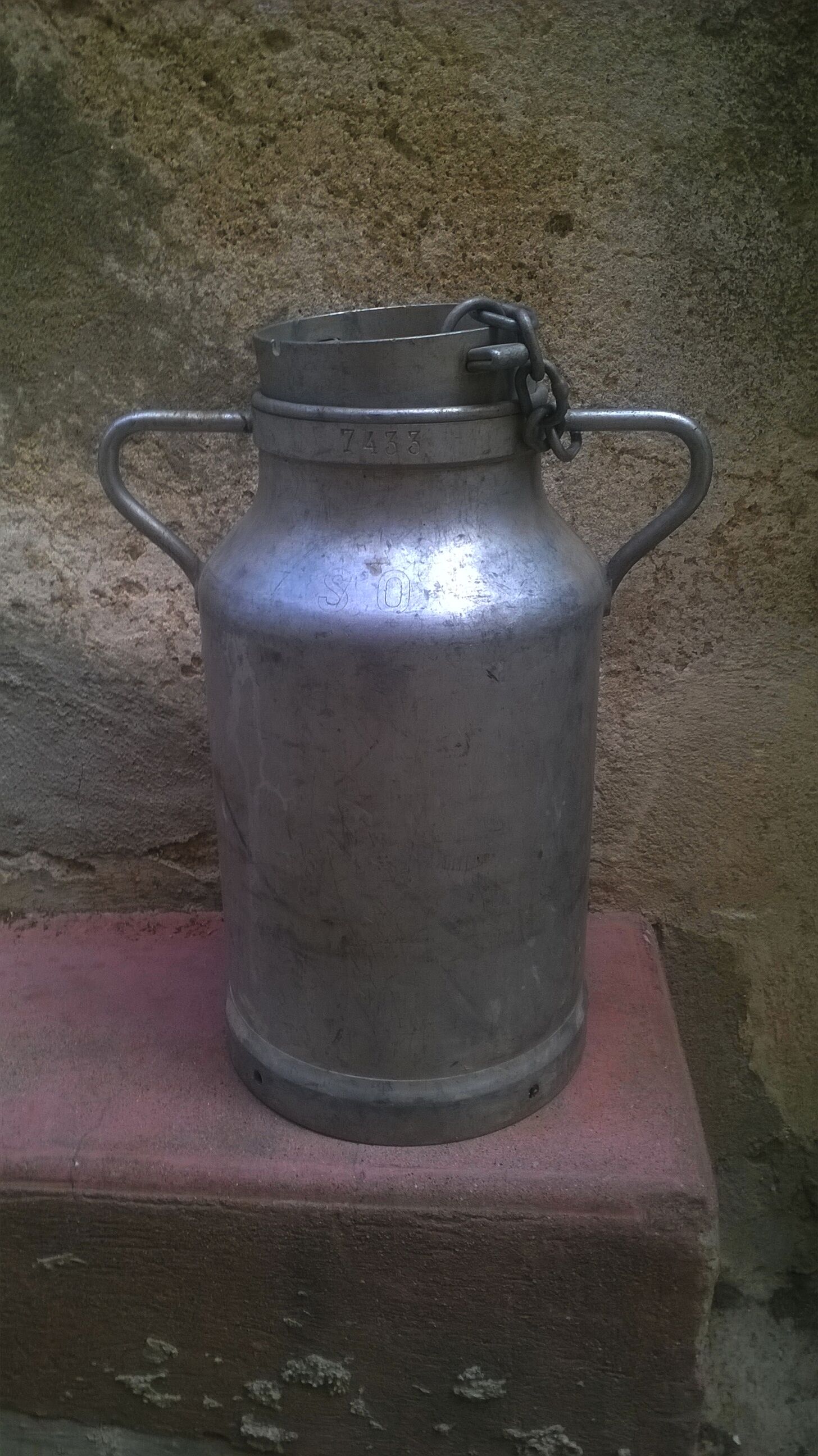 Vintage milk canister