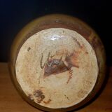 Eugène Lion Vase Art Nouveau school of Carries sandstone