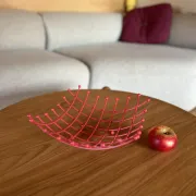 Coupe à fruits métal rouge fuchsia Trådig IKEA Ehlén Johansson