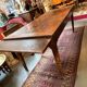 Rustic solid wood table: Elegance and functionality for your family meals, 19th century.