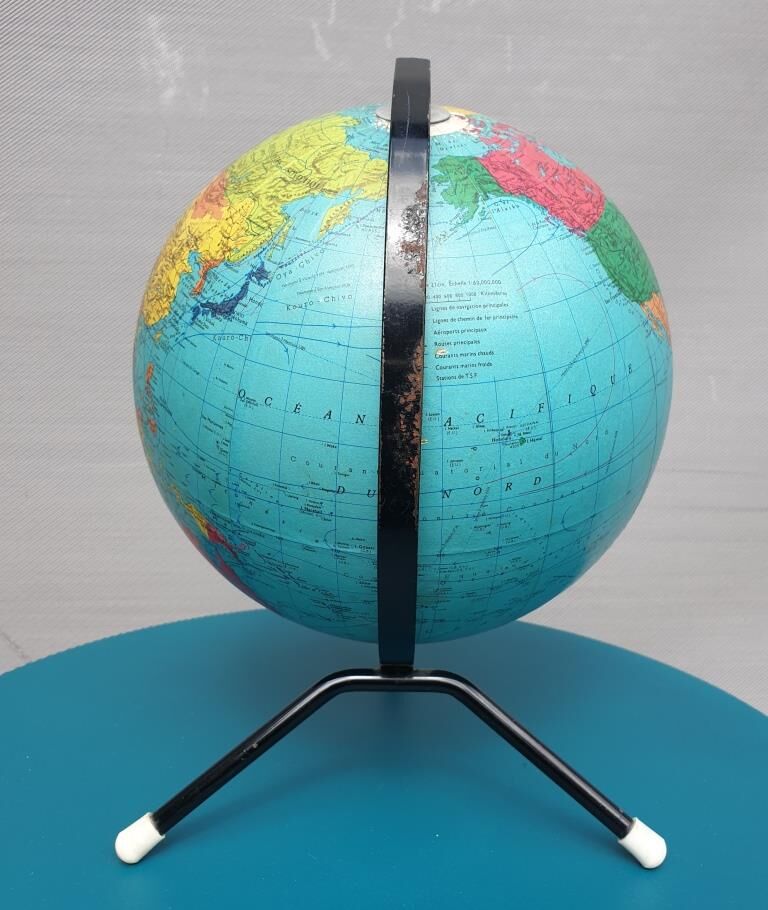 World Map globe taride maps 1969