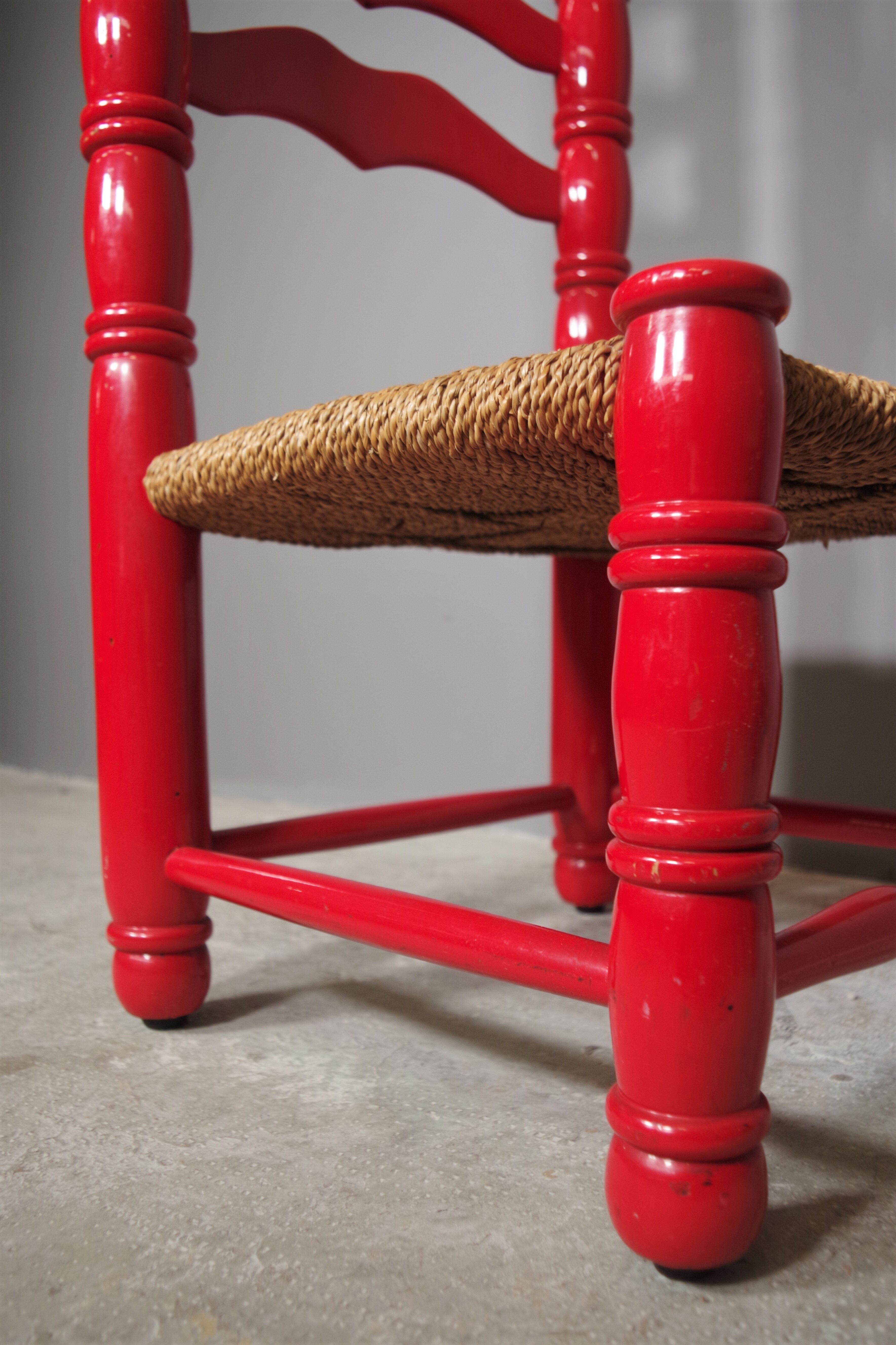 Spanish high chairs, 1940s, set of 2