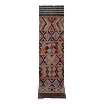 Tapis de couloir turc vintage 94x405 cm