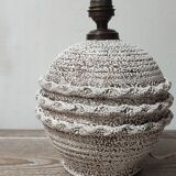 Lampe en céramique craquelée années 60'