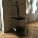 Table basse métal brut