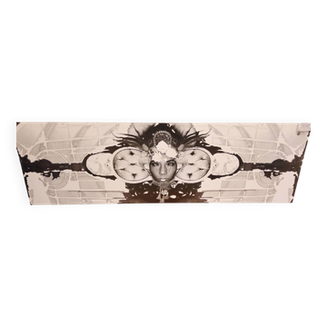 Large black and white artworks / photo collage (160x50) eyes
