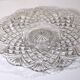 Pressed glass plate in the Pineapple style by Smith Glass, 30cm