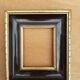 Lot of 3 old gilded and black frames