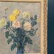 Original Swedish Oil on Panel – “Chrysanthemums” by Max Hellberg – Signed – Vintage & Framed – 68 × 58 cm (26.8" × 22.8")