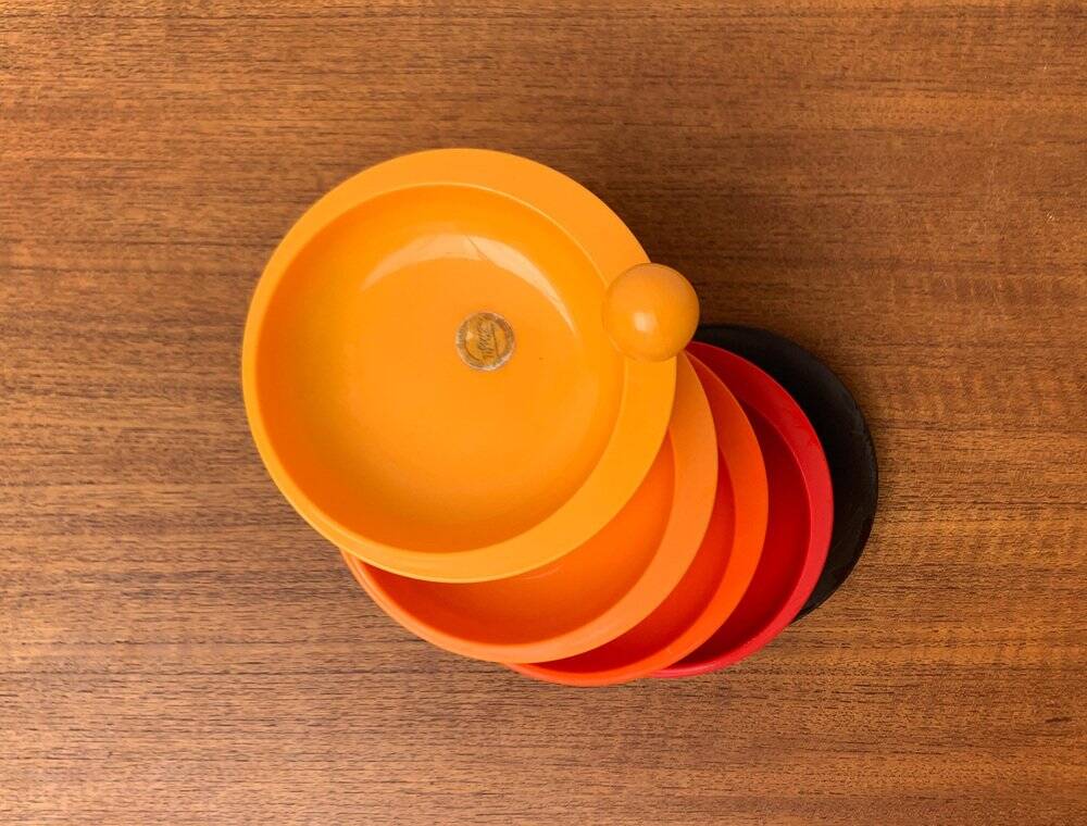 Extendable space-age pivoting bowls from the mid-century by Emsa, 1960s, set of 2.