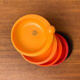 Extendable space-age pivoting bowls from the mid-century by Emsa, 1960s, set of 2.