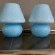 Pair of MURANO vintage mushroom bedside lamps from the 70s