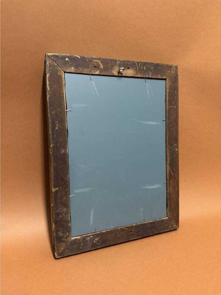 old gold leaf wood mirror