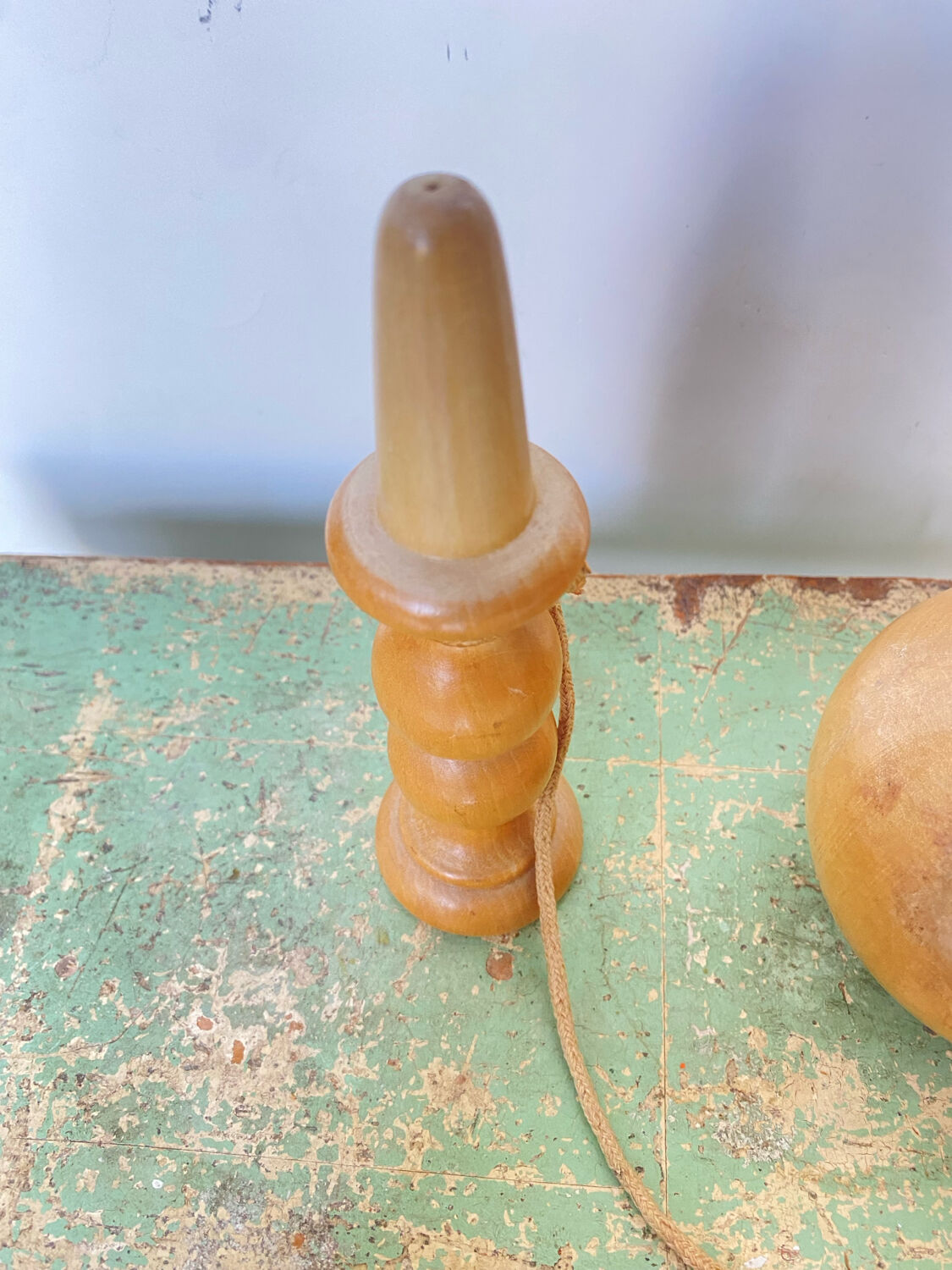 Antique cup-and-ball toy